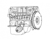 Блок цилиндров в сборе с маховиком Geely Emgrand EC7